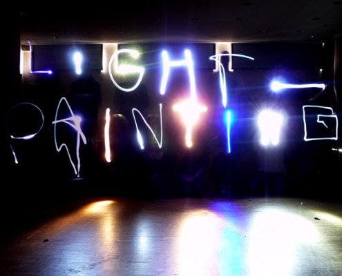 Lightpainting - Zeichnen mit Licht - Schülerarbeit