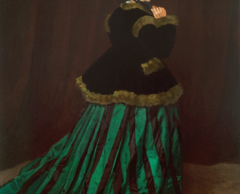 Claude Monet / Camille im grünen Kleid / 1866