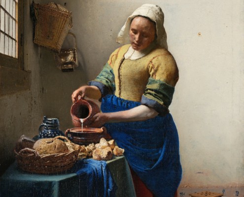 Jan Vermeer van Delft, auch genannt Johannes Vermeer / Dienstmagd mit Milchkrug / 1658-1660