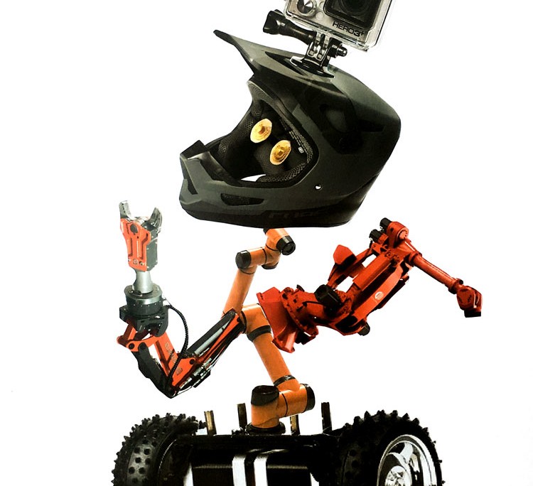 THE ROBOTS ARE COMING - Roboter-Collagen im Kunstunterricht - Schülerarbeit Endergebnis