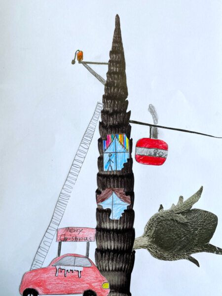 KUI - kunstunterricht-ideen.de - Botanische Fantasietürme - Collagen nach Karl Blossfeld_020 Karl Blossfeldt im Kunstunterricht - Fotografien collagierend umgestalten