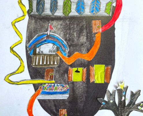 KUI - kunstunterricht-ideen.de - Botanische Fantasietürme - Collagen nach Karl Blossfeld_024 Karl Blossfeldt im Kunstunterricht der Grundschule und in der Orientierungsstufe