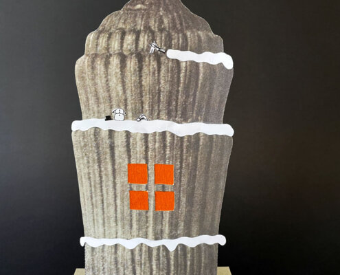 KUI - kunstunterricht-ideen.de - Botanische Fantasietürme - Collagen nach Karl Blossfeld_033 Fotografien von Karl Blossfeldt umgestalten - Schülerergebnis