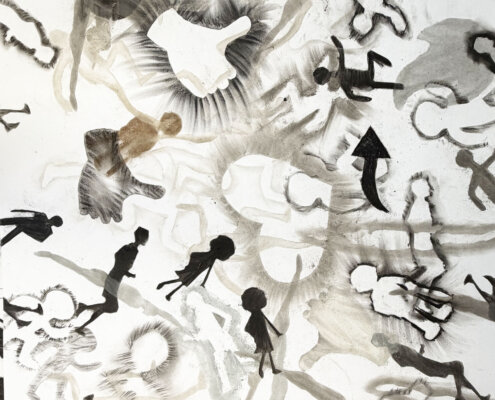 Gepresste Zeichenkohle im Kunstunterricht - Parallele zu den Höhlenmalereien von Lascaux