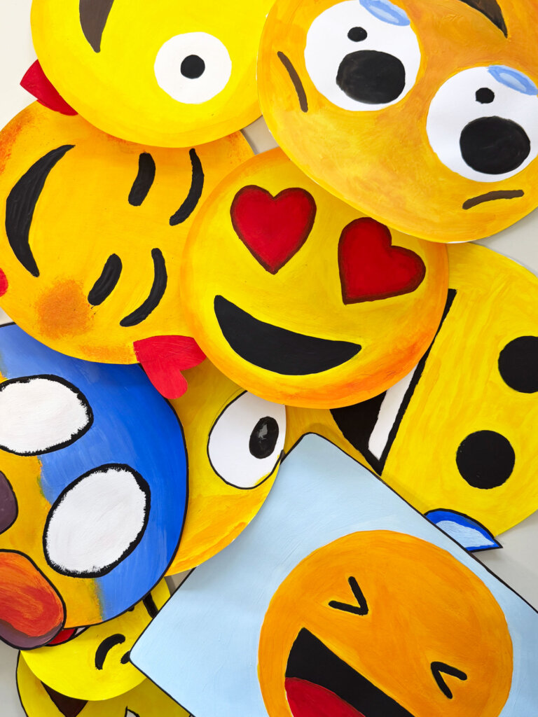 Smileys für die Kunstunterricht-Einheit "Von der Höhlenmalerei zum Feed"