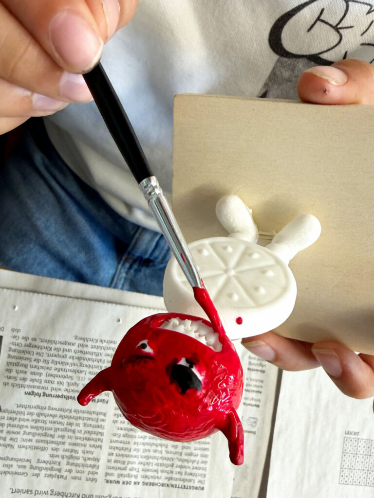 3D-Druck - Modelle im Kunstunterricht mit Acrylfarben bemalen